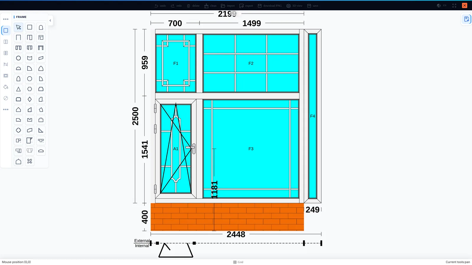Design & Estimation screen